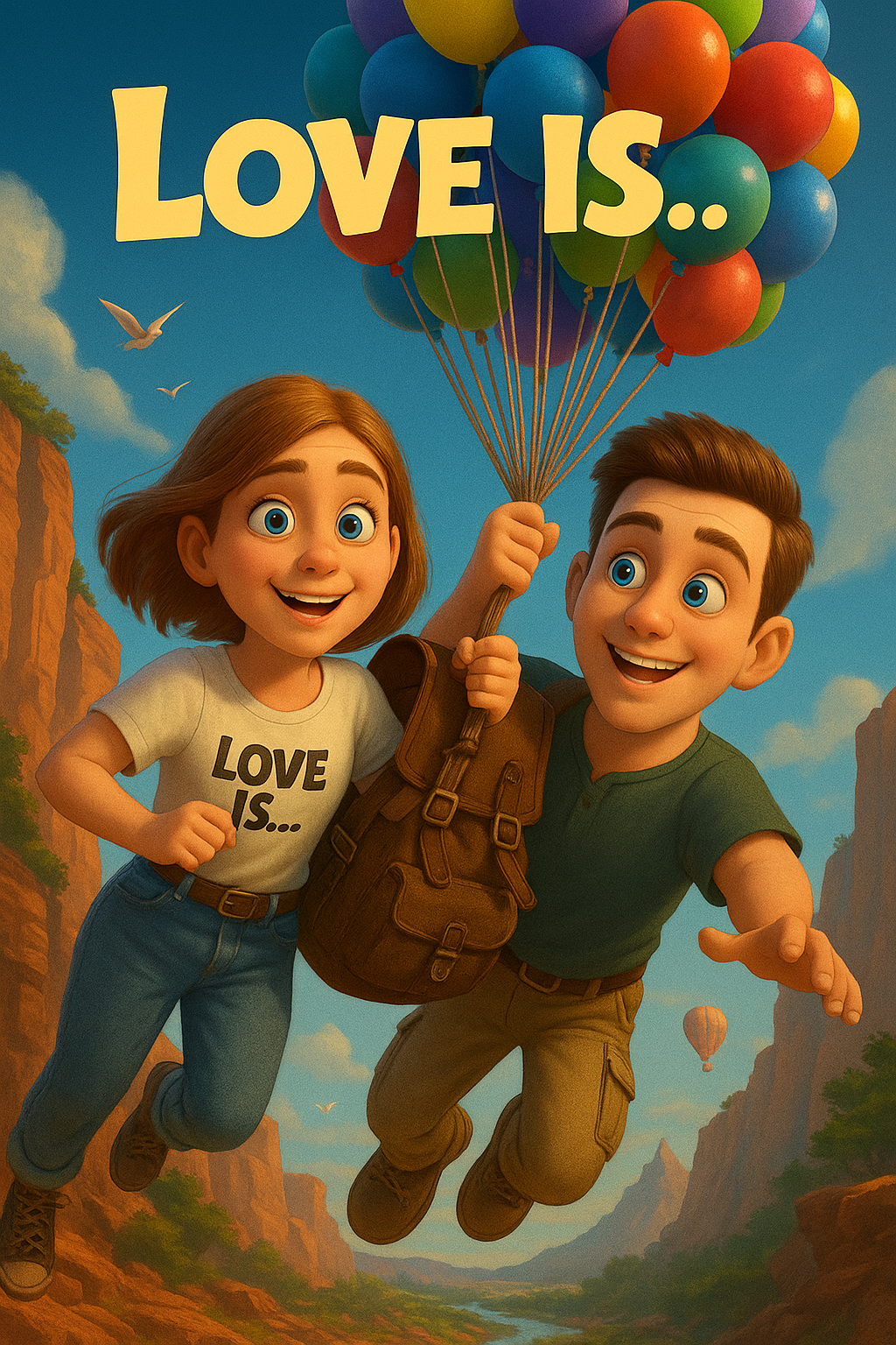Love is... - Our Pixar Love Story Poster